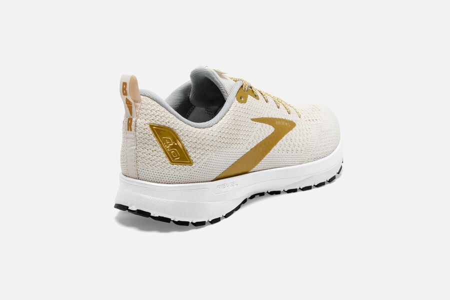 Brooks Revel 4 Road Running Shoes - Womens - White/Gold - CH2158639